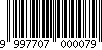 Barcode 999770700007