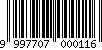 Barcode 999770700011