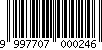 Barcode 999770700024