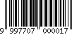 Barcode 999770700001