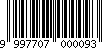 Barcode 999770700009